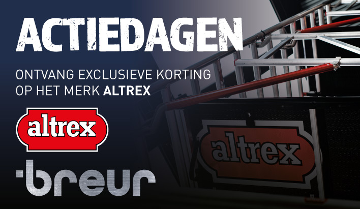 Altrex Actiedagen, Ontvang exclusieve korting op het merk Altrex.